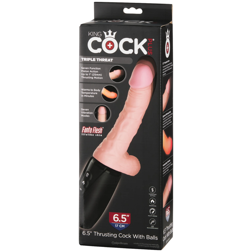 King Cock - 6.5“ Thrusting Cock with Balls