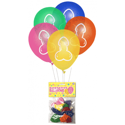 Super Fun Penis - Balloons 8pcs-Little Genie-