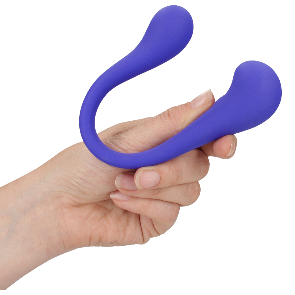 dubbelandad vibrator fjärrstyrd böjbar klitorisstimulator g-punkt stimulans silikon uppladdningsbar vattentät sexleksak kvinnor par njutning