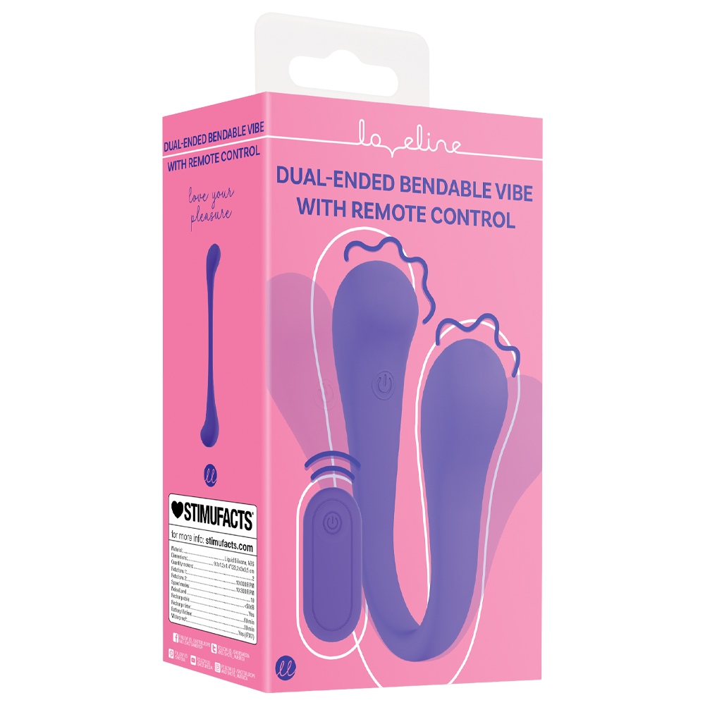 dubbelandad vibrator fjärrstyrd böjbar klitorisstimulator g-punkt stimulans silikon uppladdningsbar vattentät sexleksak kvinnor par njutning