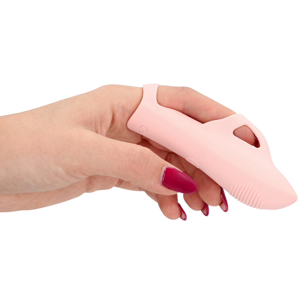 fingervibrator rosa klitorisstimulerare räfflad topp vattentålig uppladdningsbar sexleksak för kvinna män par onani stimulans orgasm mjukt silikon diskret sexleksak