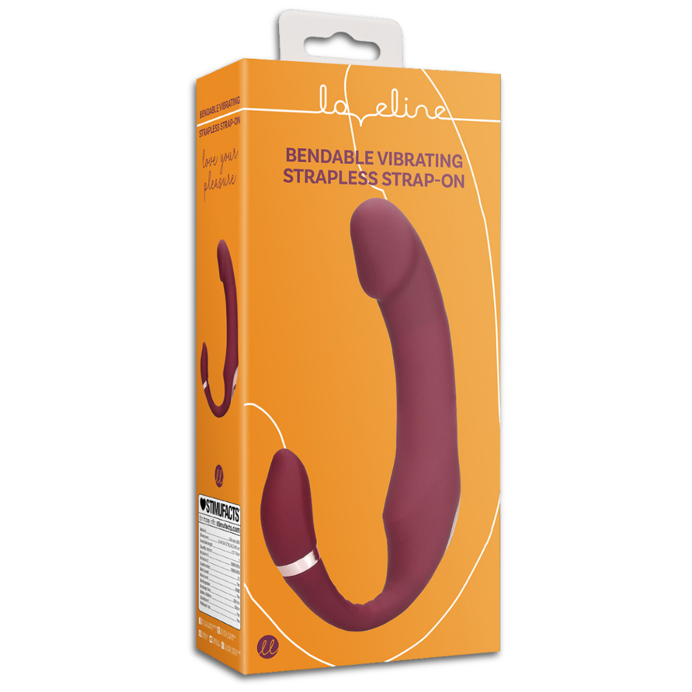 Bendable Vibrating Strapless Strap-on