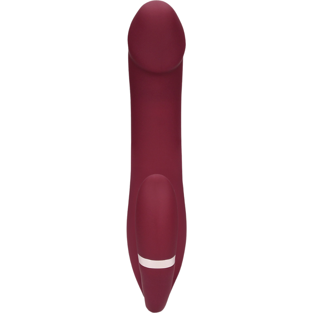 Bendable Vibrating Strapless Strap-on