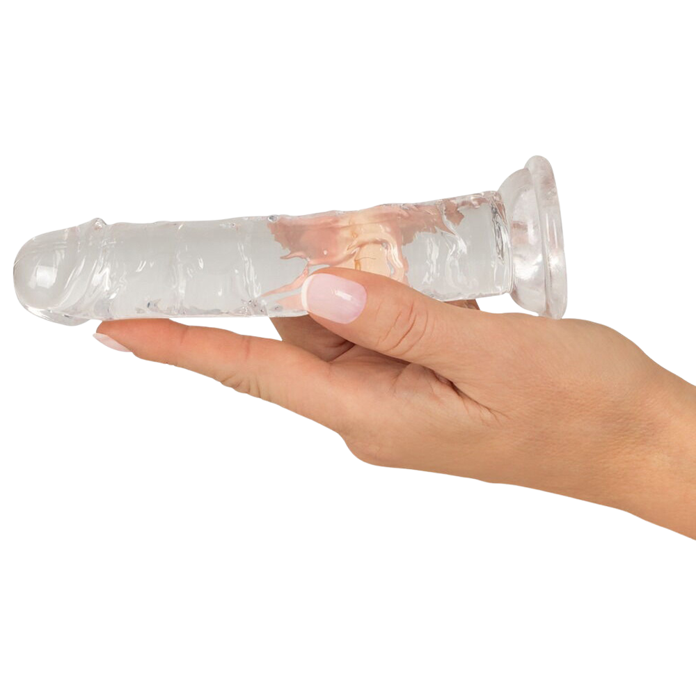 transparent realistisk dildo ådrig penisformad sugpropp flexibel sexleksak strap-on kompatibel tpe mjuk hudlik känsla anal säker onani leksak