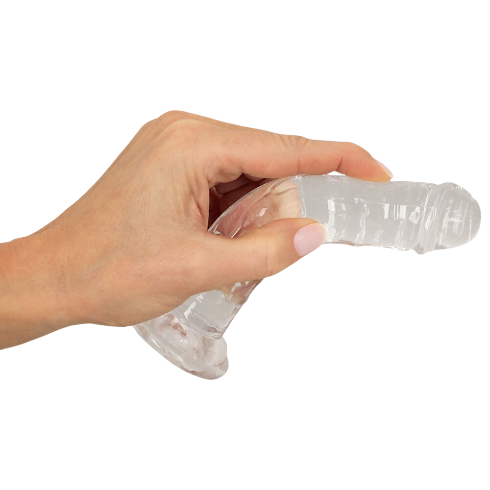 transparent realistisk dildo ådrig penisformad sugpropp flexibel sexleksak strap-on kompatibel tpe mjuk hudlik känsla anal säker onani leksak