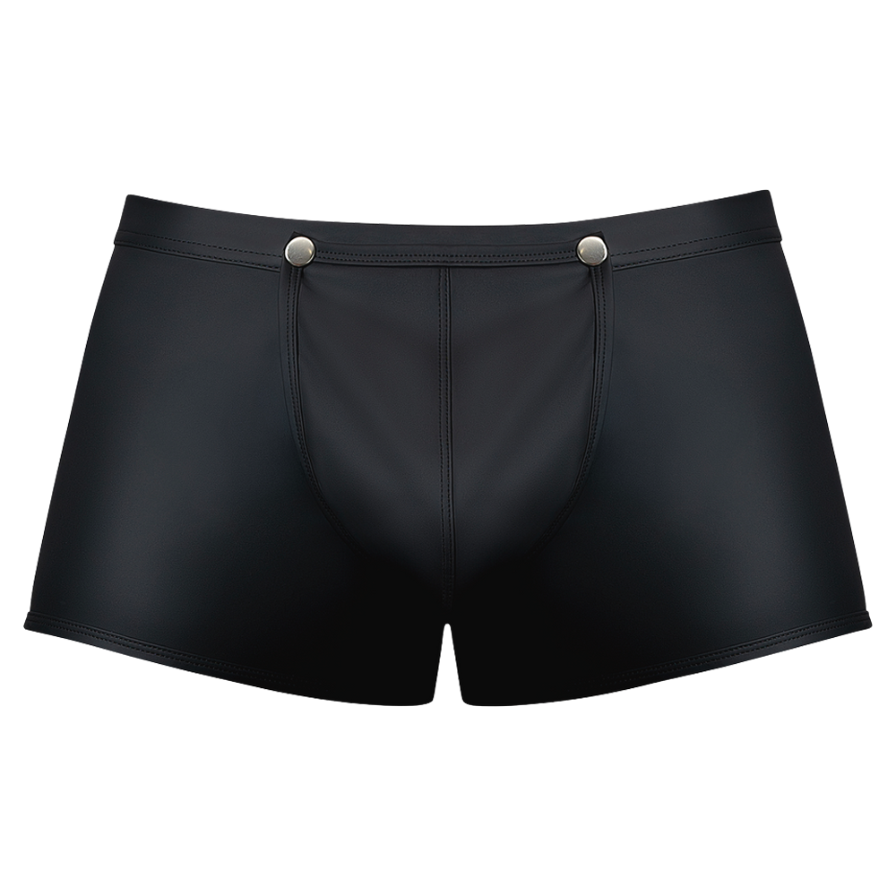 sexiga herrshorts wetlook riv-av trunks elastisk passform låg midja hög benskärning tearaway pouch metallknappar mjuk stretchig spandex andningsbar micro mesh komfortabel manlig underkläder