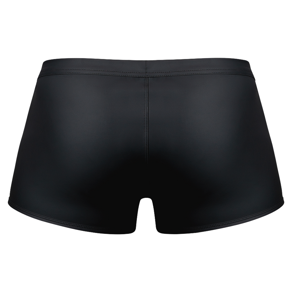 sexiga herrshorts wetlook riv-av trunks elastisk passform låg midja hög benskärning tearaway pouch metallknappar mjuk stretchig spandex andningsbar micro mesh komfortabel manlig underkläder