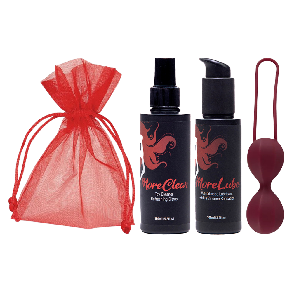knipkulekit glidmedel vattenbaserat långvarigt citrus rengöringsspray intim hygien love balls bäckenbotten träning silikon pu kroppssäker meshpåse röd förvaring sensuell njutning styrka vård sexleksaker