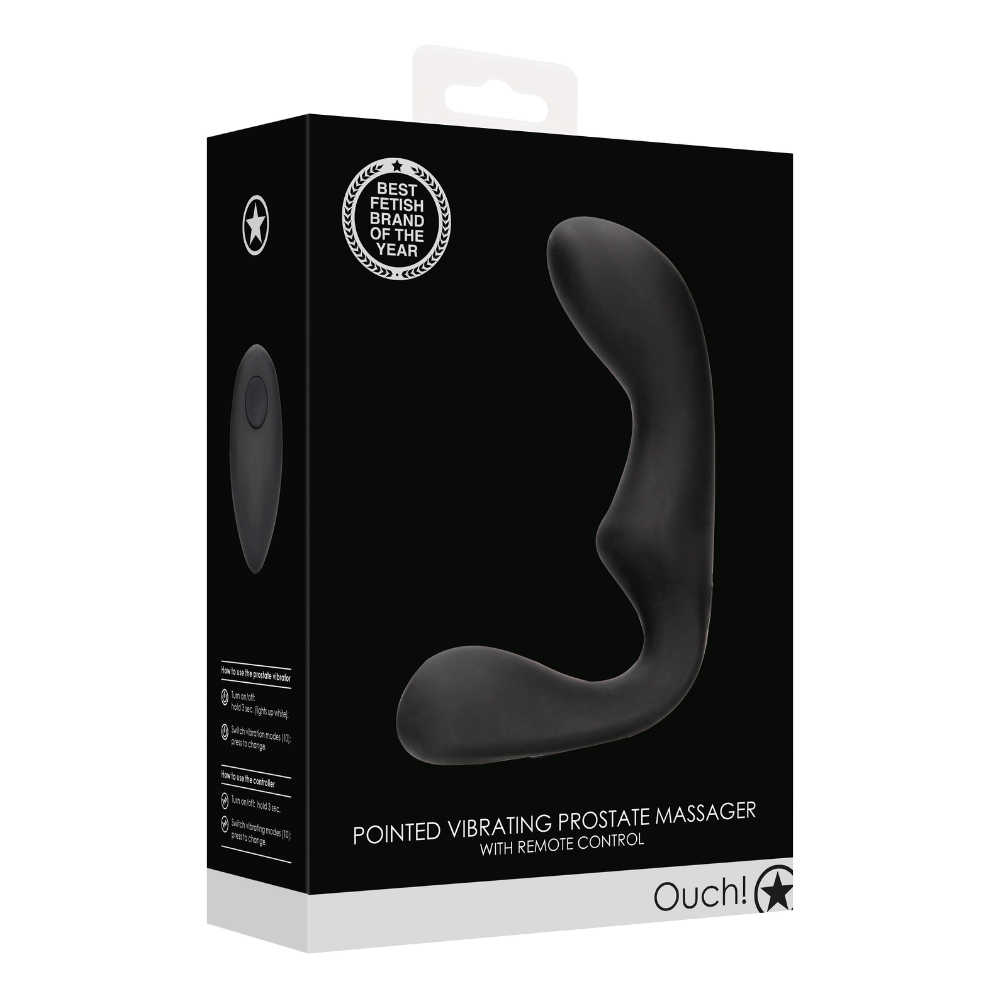 Pointed Vibrating Prostate Massager with Remote Control