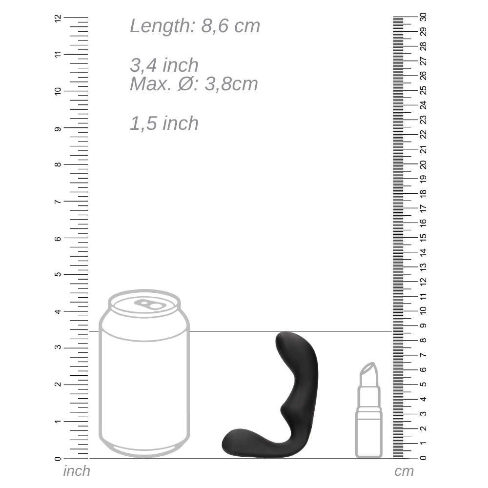 Pointed Vibrating Prostate Massager with Remote Control