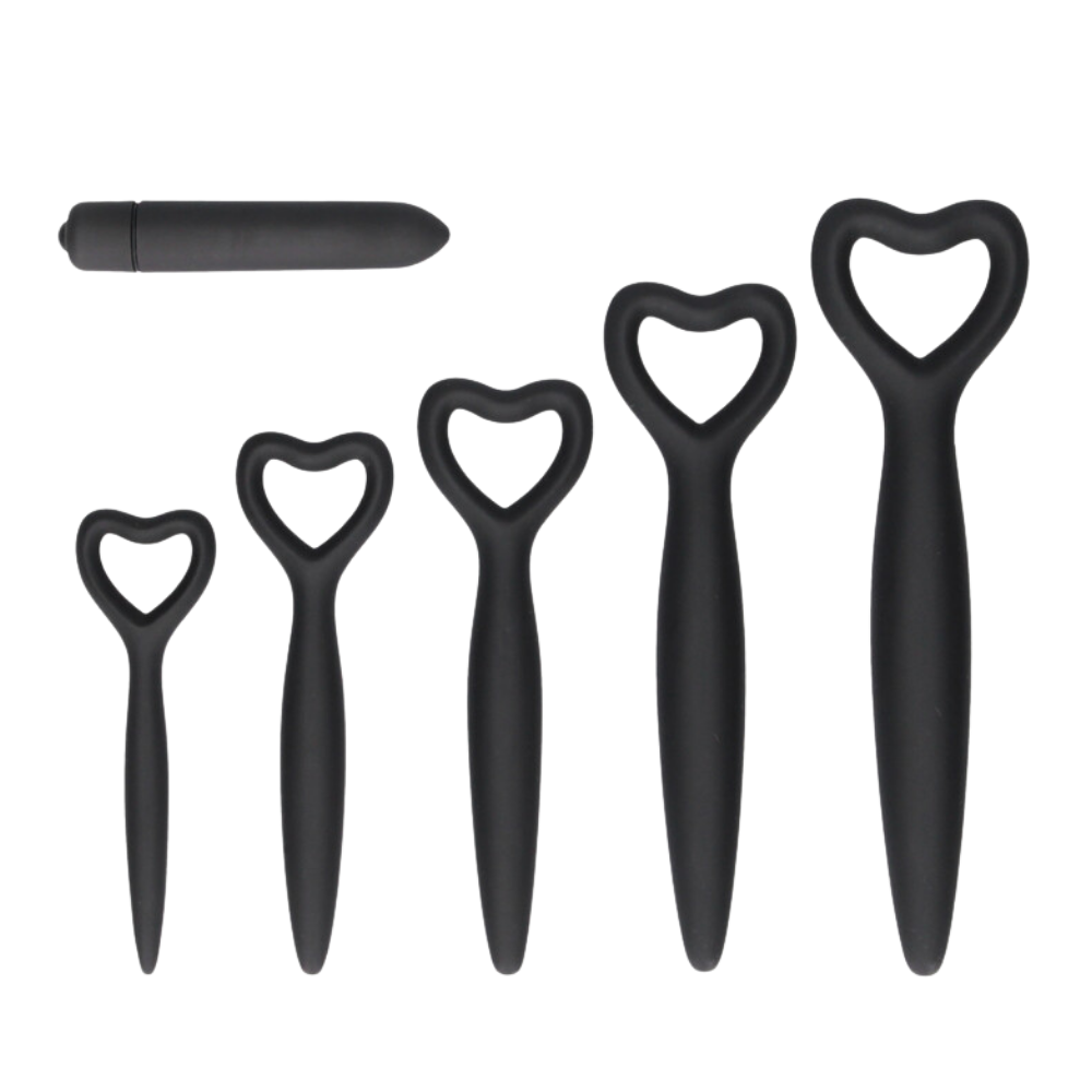 Silicone Vaginal Dilator Set + Vibrator