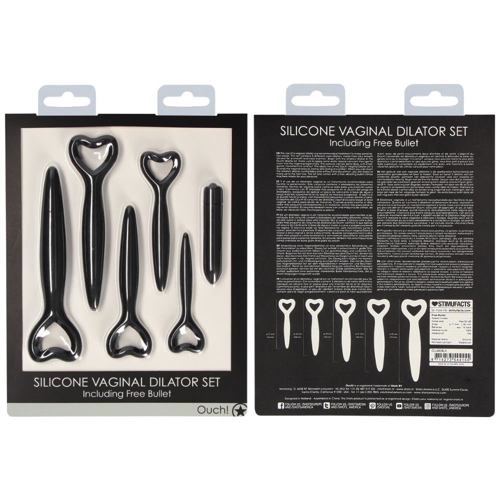 Silicone Vaginal Dilator Set + Vibrator