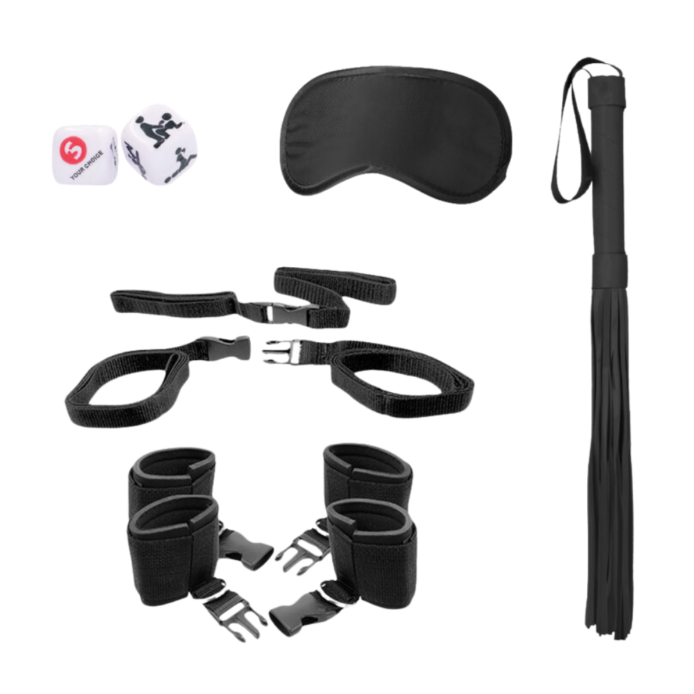 Black & White - Bed Post Bindings Restraint Kit