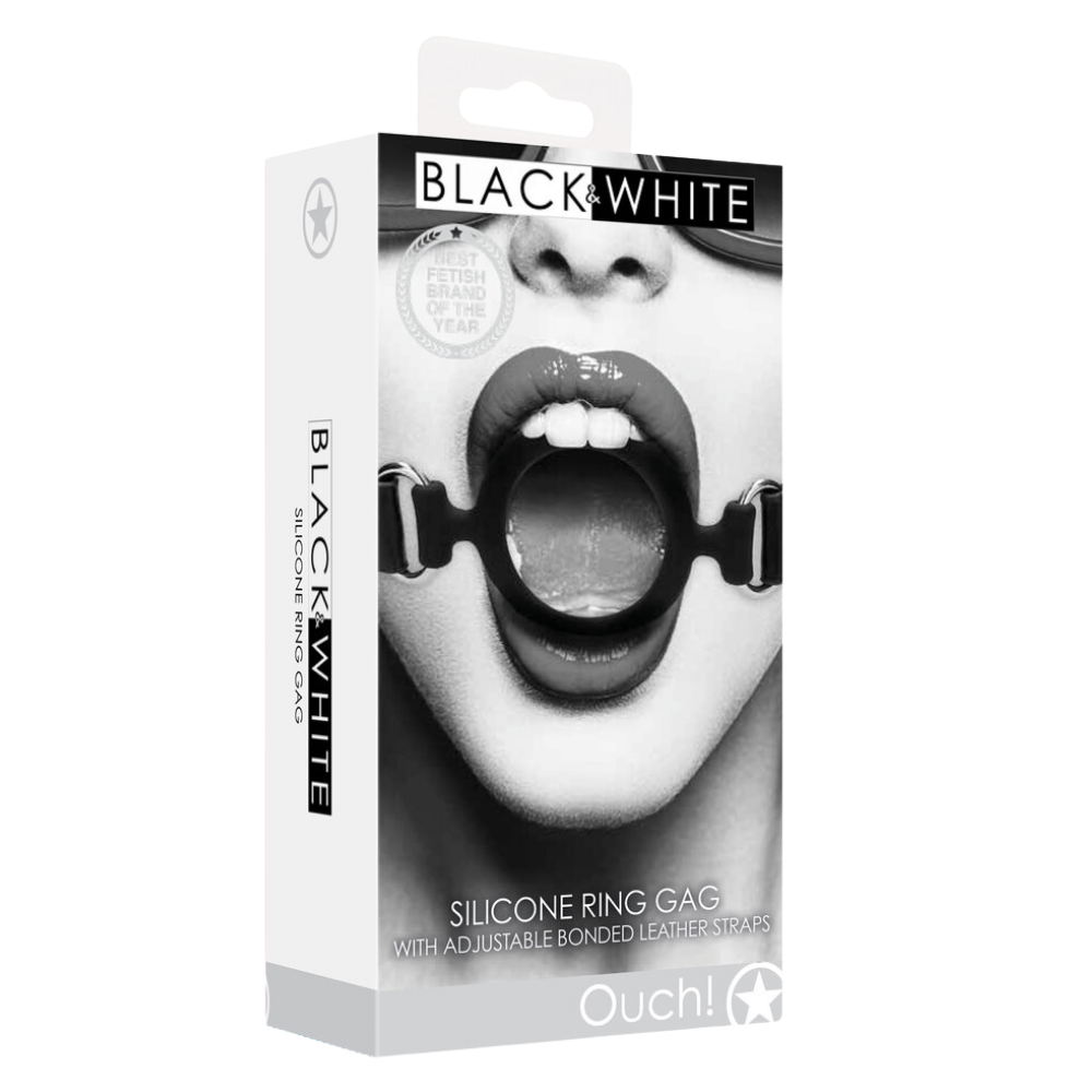 Black & White - Silicone Ring Gag