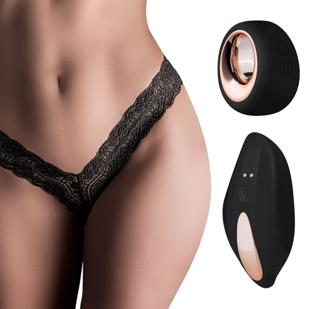 Remote Control Vibrating Lace Thong