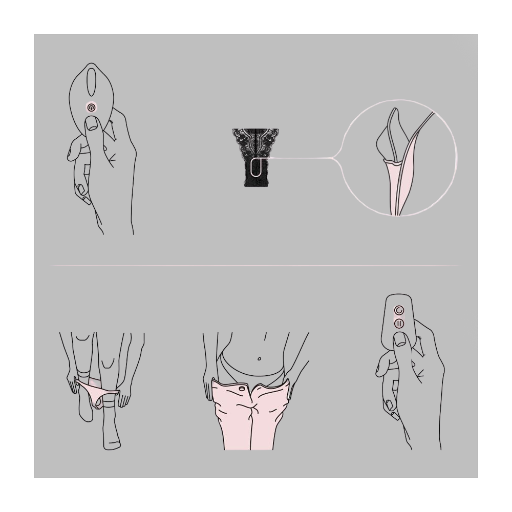 Remote Control Vibrating Lace Thong