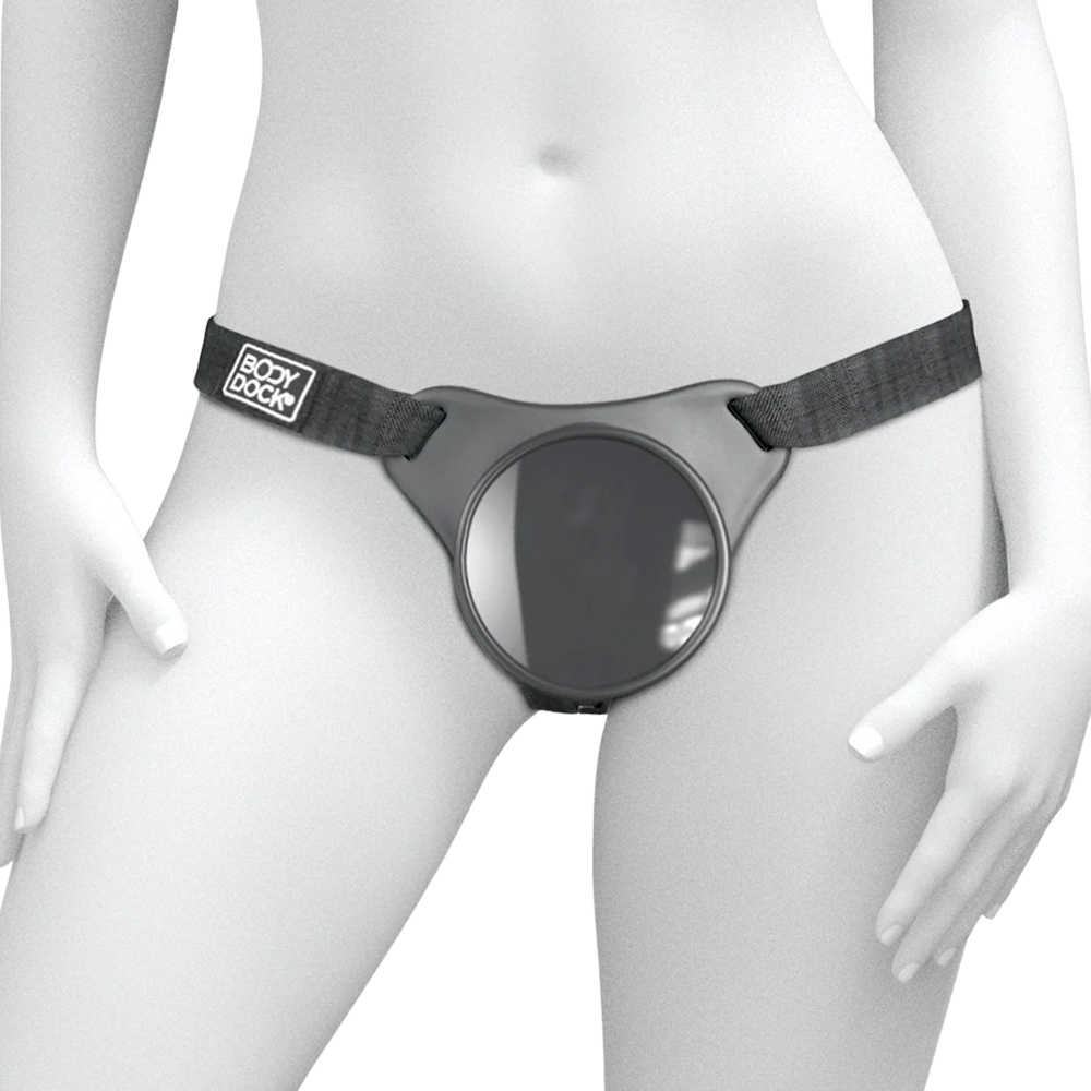 strap-on harness bekvämt justerbart push play system sugpropp kompatibel anatomisk passform tryckfördelande platta nybörjarvänlig följsam sele stabil infästning abs polyamid sexleksak hållbar