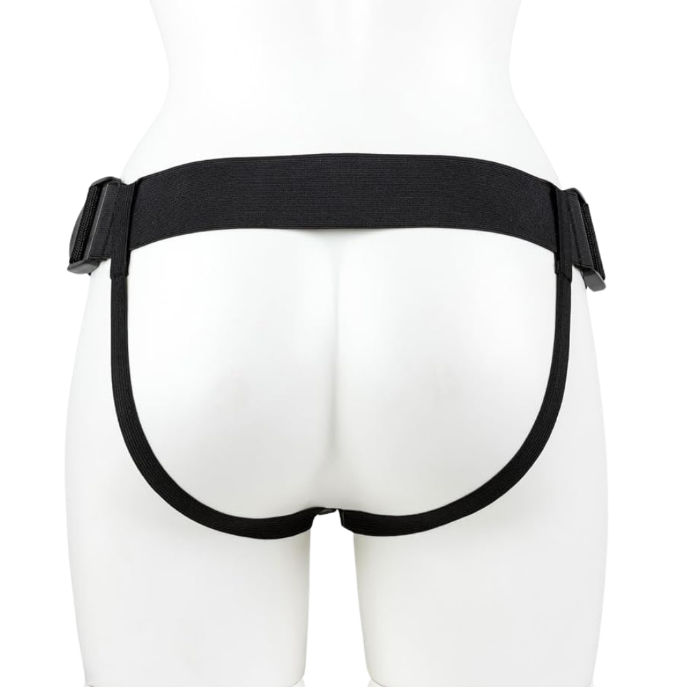 Vibrating Hollow Strap-on 8"