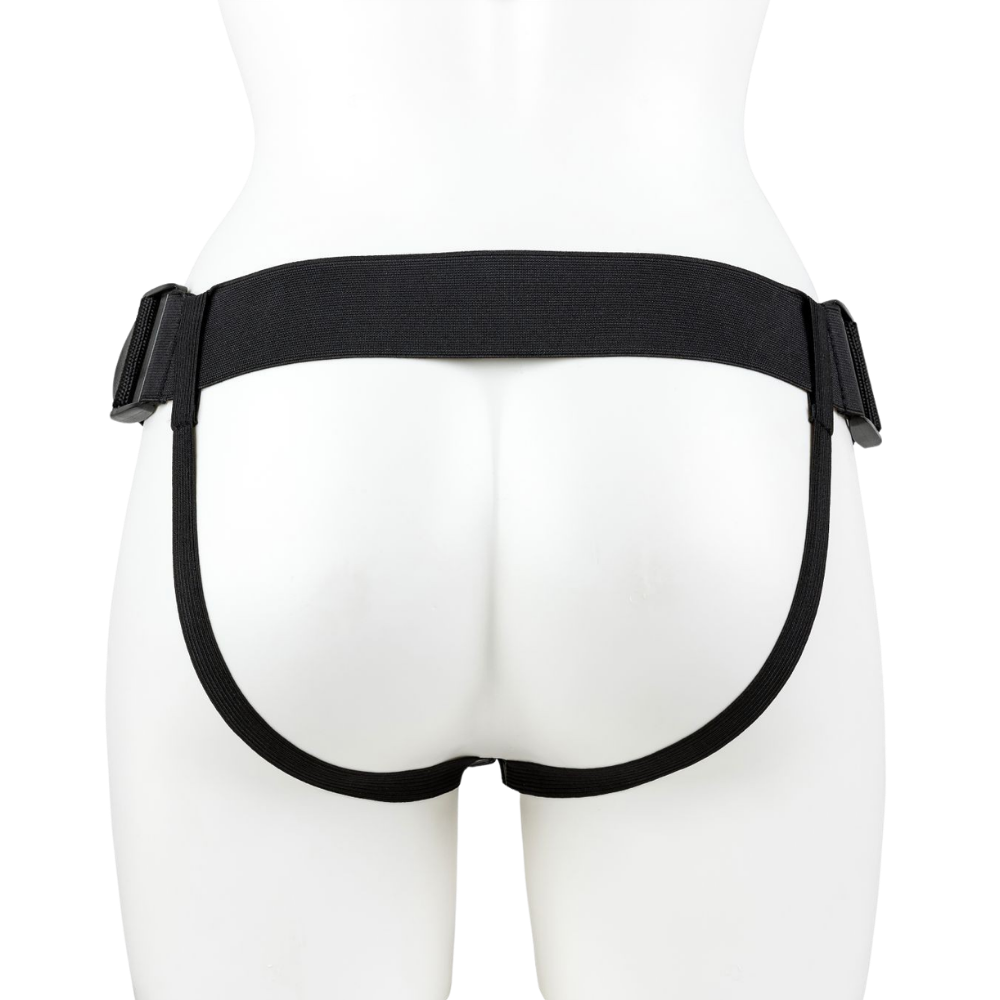 Vibrating Hollow Strap-on 10"