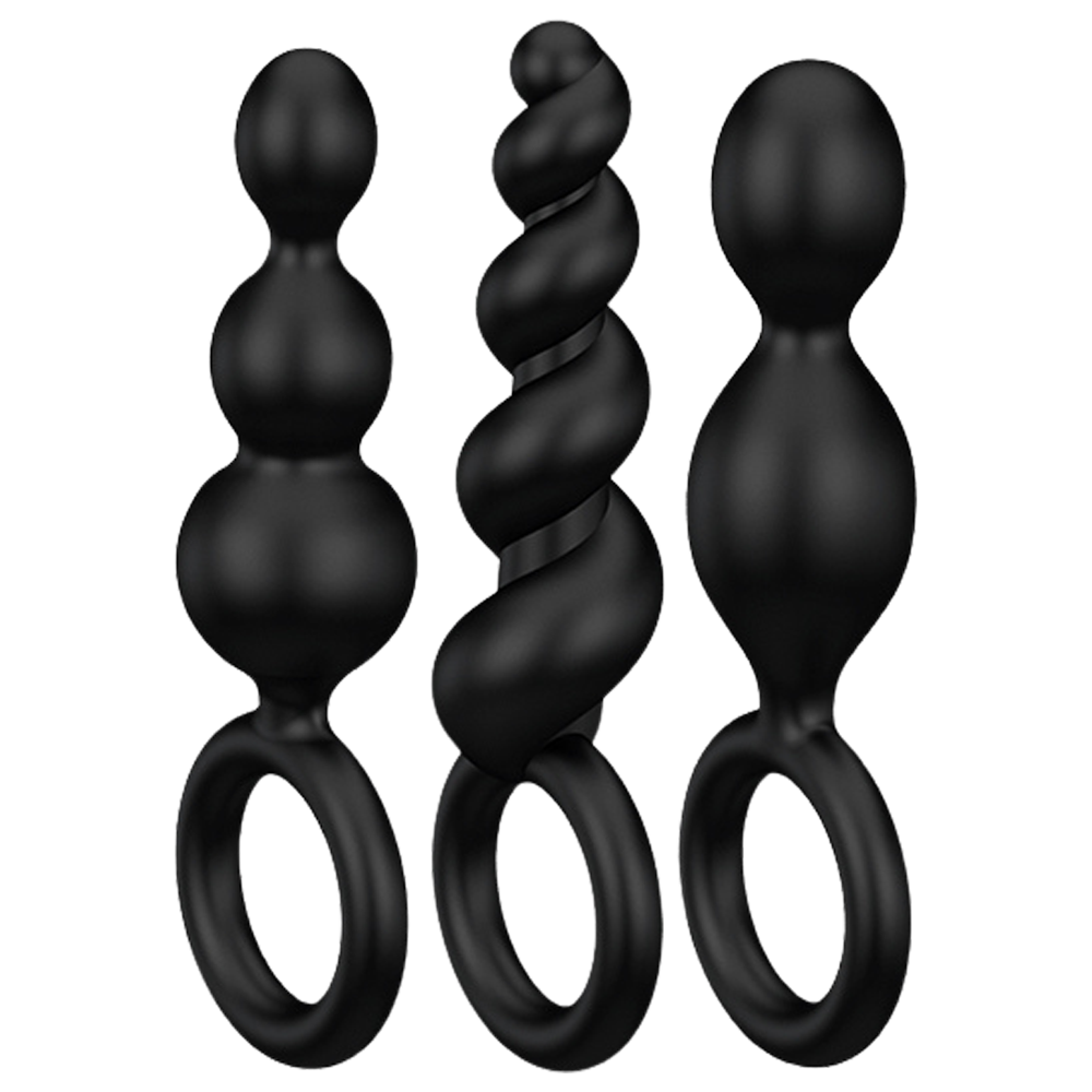 analplugg buttplug rumpa analsex mjukt silikon kroppssäker flexibel nybörjare träning analmuskler prostata stimulans set sexleksaker anallek njutning trygg rengöring sexleksak