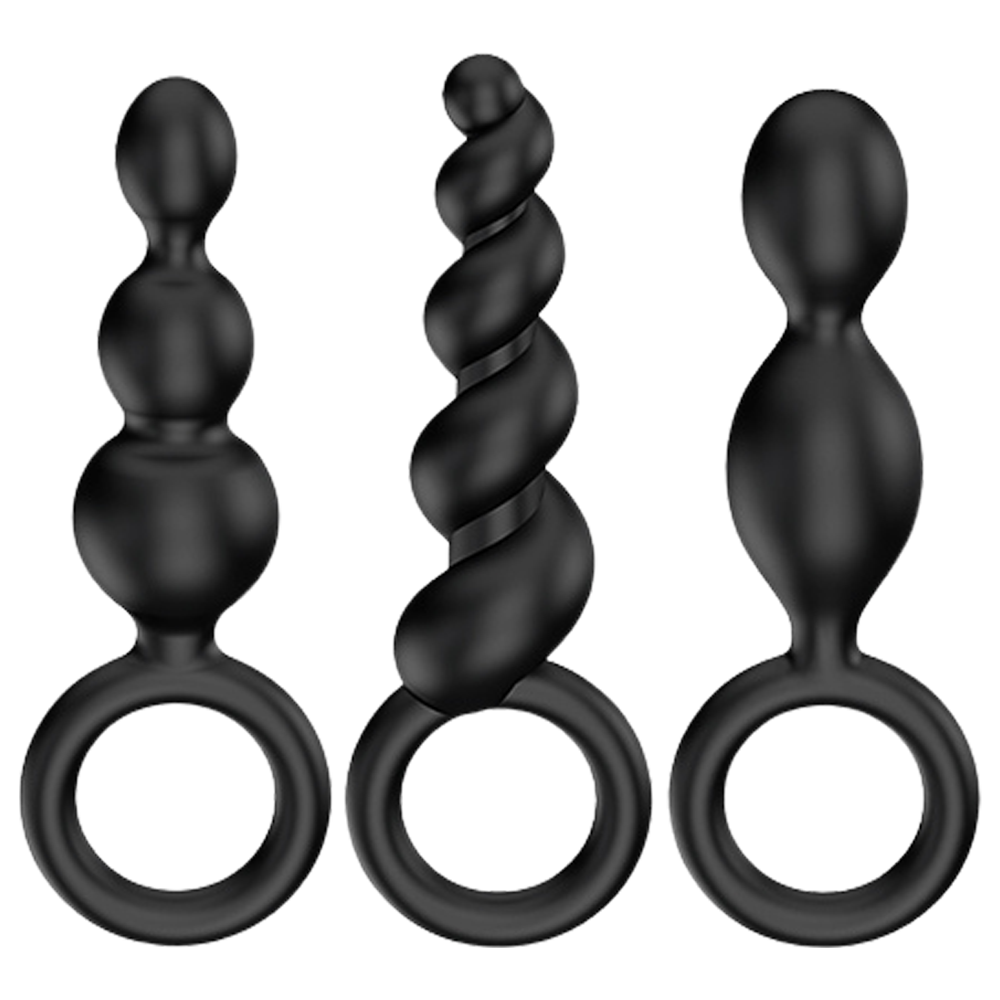 analplugg buttplug rumpa analsex mjukt silikon kroppssäker flexibel nybörjare träning analmuskler prostata stimulans set sexleksaker anallek njutning trygg rengöring sexleksak