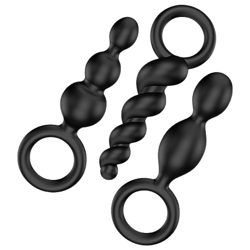 analplugg buttplug rumpa analsex mjukt silikon kroppssäker flexibel nybörjare träning analmuskler prostata stimulans set sexleksaker anallek njutning trygg rengöring sexleksak