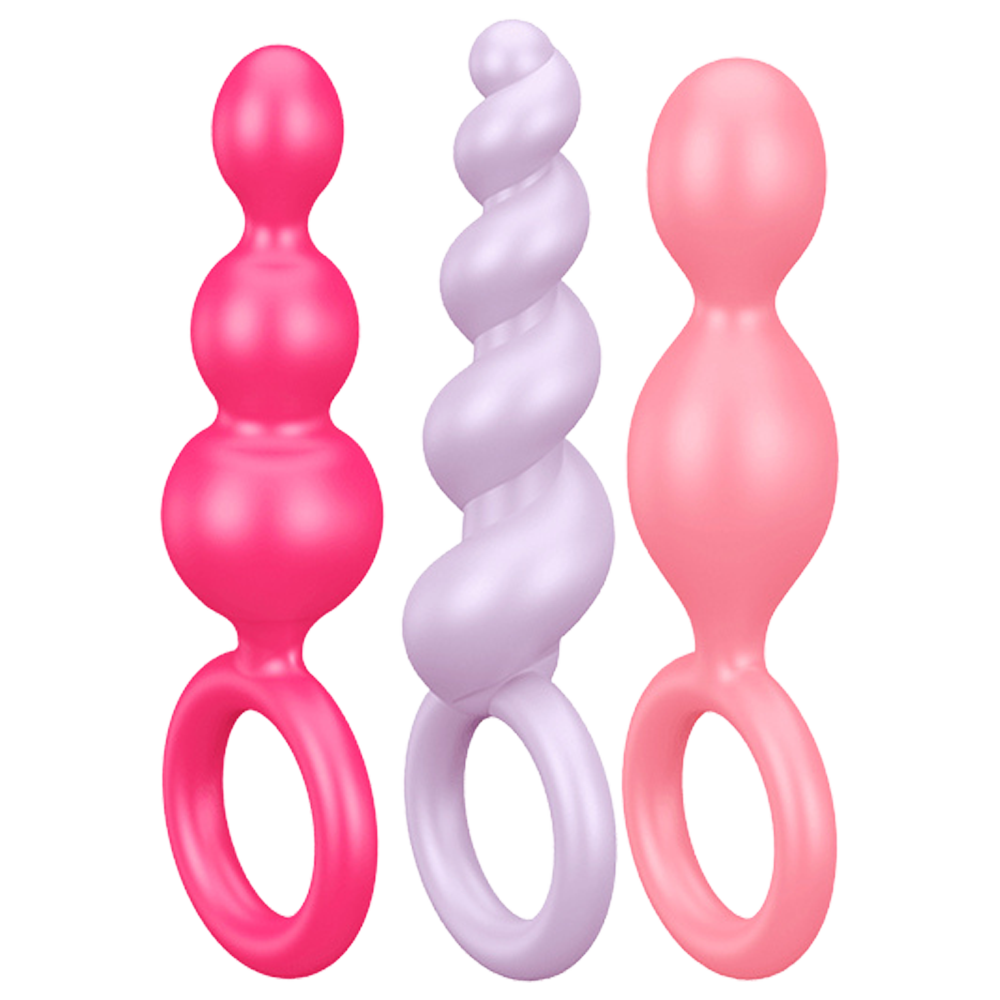 analplugg buttplug rumpa analsex mjukt silikon kroppssäker flexibel nybörjare träning analmuskler prostata stimulans set sexleksaker anallek njutning trygg rengöring sexleksak