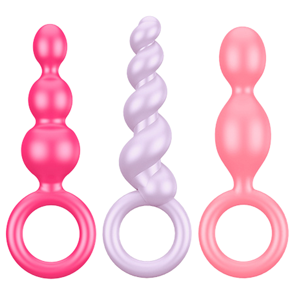analplugg buttplug rumpa analsex mjukt silikon kroppssäker flexibel nybörjare träning analmuskler prostata stimulans set sexleksaker anallek njutning trygg rengöring sexleksak