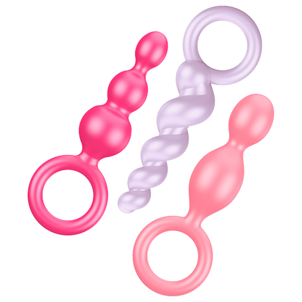 analplugg buttplug rumpa analsex mjukt silikon kroppssäker flexibel nybörjare träning analmuskler prostata stimulans set sexleksaker anallek njutning trygg rengöring sexleksak