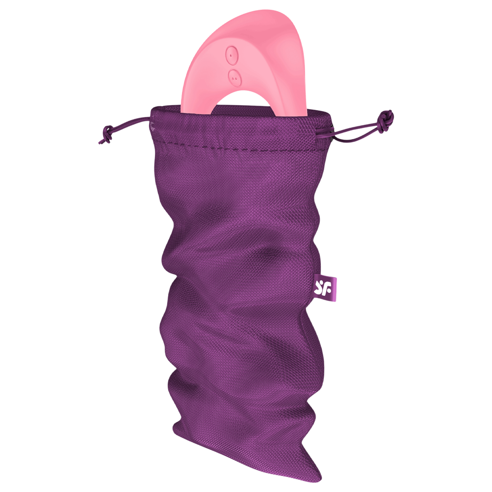 diskret lyxig förvaringspåse sexleksaker hållbar nylon polyester polypropylen mjuk lätt elegant praktisk resvänlig hygienisk smidig säker organiserad intimpåse travel bag stilren design satisfyer accessoar skydd