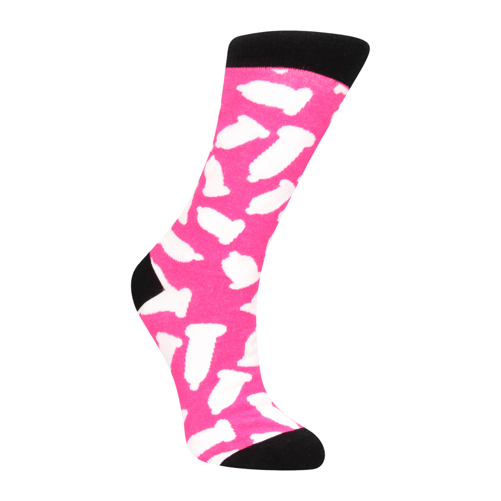 strumpor kondommönster färgglad humor stretchig bekväm bomull unisex presenttips lekfull design mjuk passform rolig accessoar unik vardagsstil skämtplagg ungdomlig textil trendig