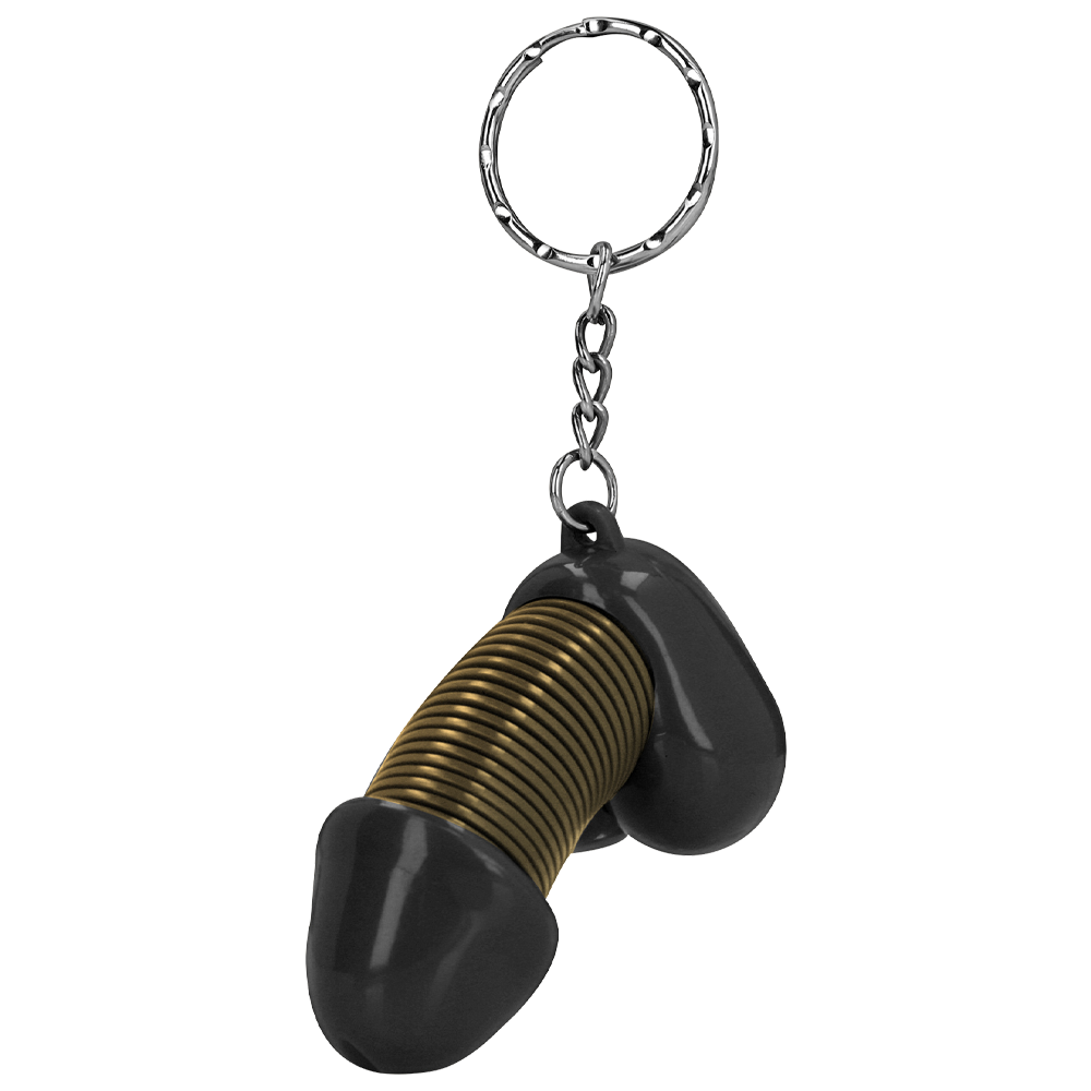 stretchbar nyckelring penisfigur rolig present humoraccessoar partypryl elastisk leksak unisex gåva unik design vuxen skämt souvenir