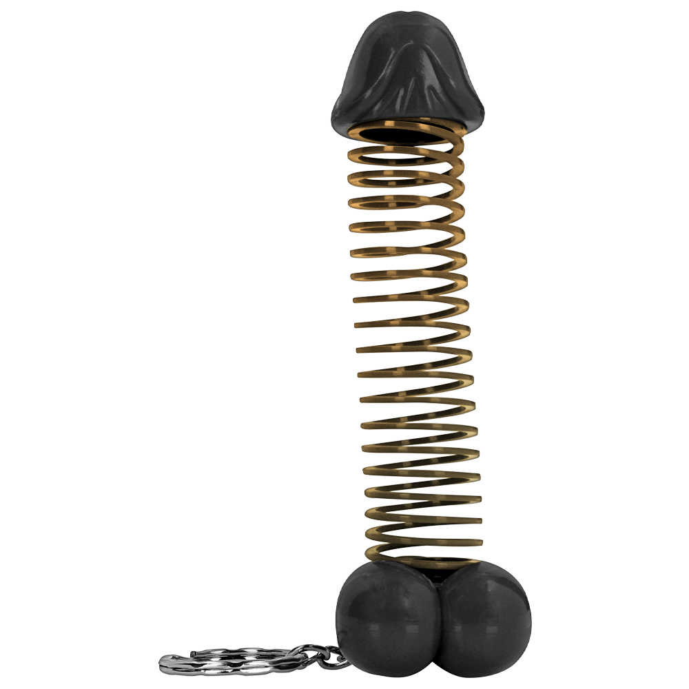 stretchbar nyckelring penisfigur rolig present humoraccessoar partypryl elastisk leksak unisex gåva unik design vuxen skämt souvenir
