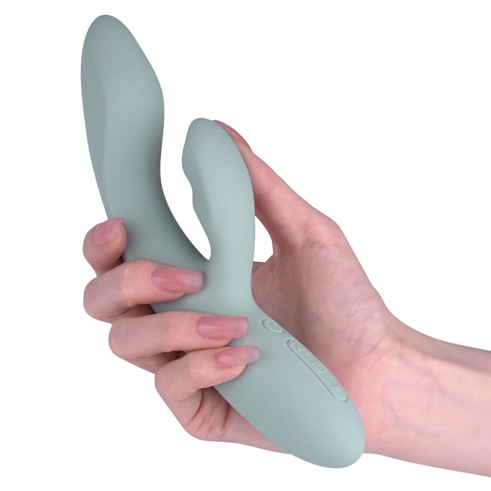 rabbitvibrator värmefunktion appstyrd dubbelmotor g-punktstimulans klitorisstimulator uppladdningsbar usb tyst vattentät reselås minnesfunktion silikon ergonomisk sexleksak interaktiv fjärrstyrning partnerlek mjuk flexibel sexleksak