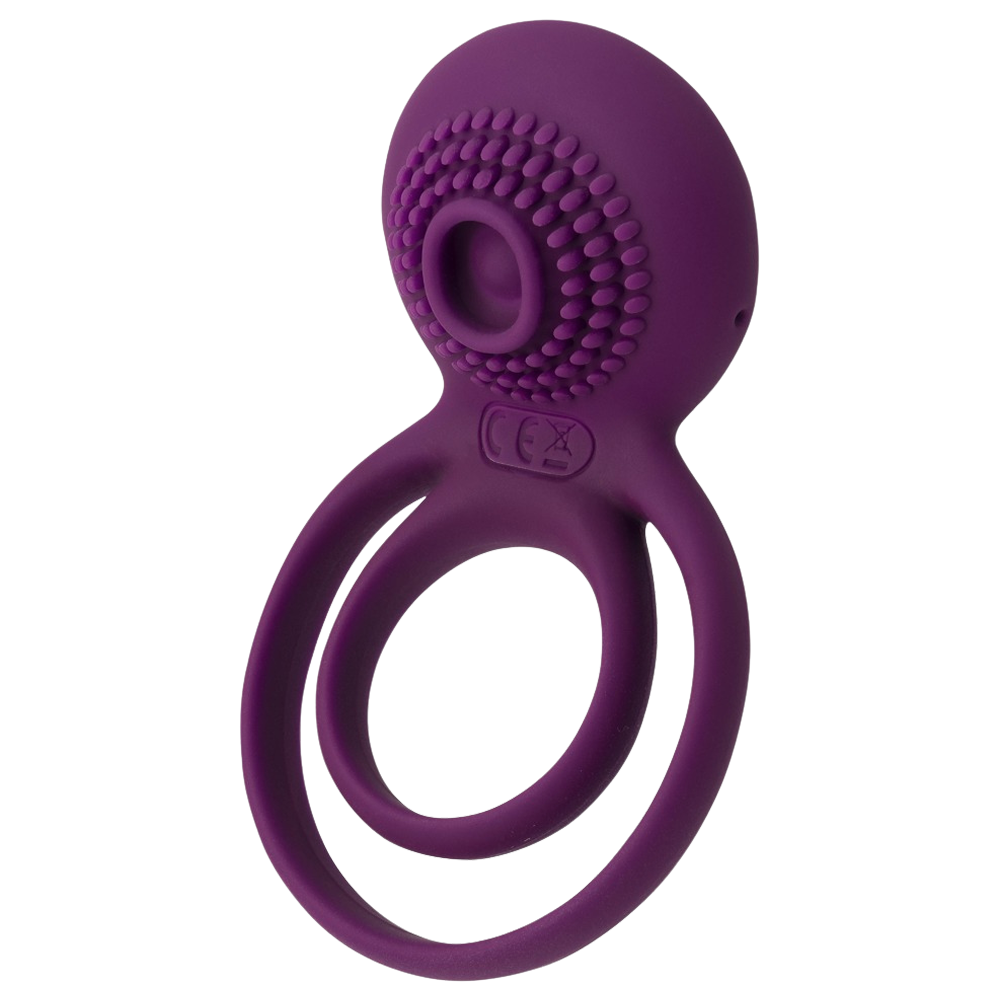dubbel penisring testring parvibrator klitorisstimulans silikon hudvänlig flexibel stark vibration uthållighet orgasm stöd bekväm passform vattentät uppladdningsbar usb diskret sexleksak intim njutning couples toy