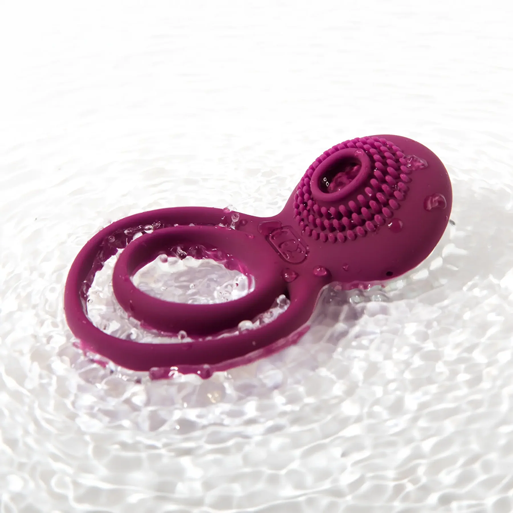 dubbel penisring testring parvibrator klitorisstimulans silikon hudvänlig flexibel stark vibration uthållighet orgasm stöd bekväm passform vattentät uppladdningsbar usb diskret sexleksak intim njutning couples toy