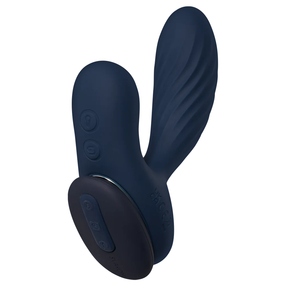 prostatavibrator interaktiv vridbar design värmefunktion appstyrd fjärrkontroll usb-uppladdningsbar vattentät tyst silikon kroppssäker anal stimulans p-punkt perineum massage intelligent mode minnesfunktion reselås diskret sexleksak