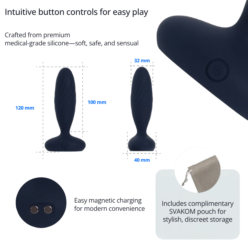Jordan App-Controlled Thrusting Anal Vibrator