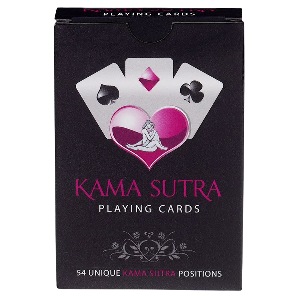 kama sutra kortlek spelkort erotisk lek sensuellt parspel romantik passion 54 ställningar hjärter blackjack intim överraskning förförelse engelska text relation vuxenspel kärlek njutning samlag