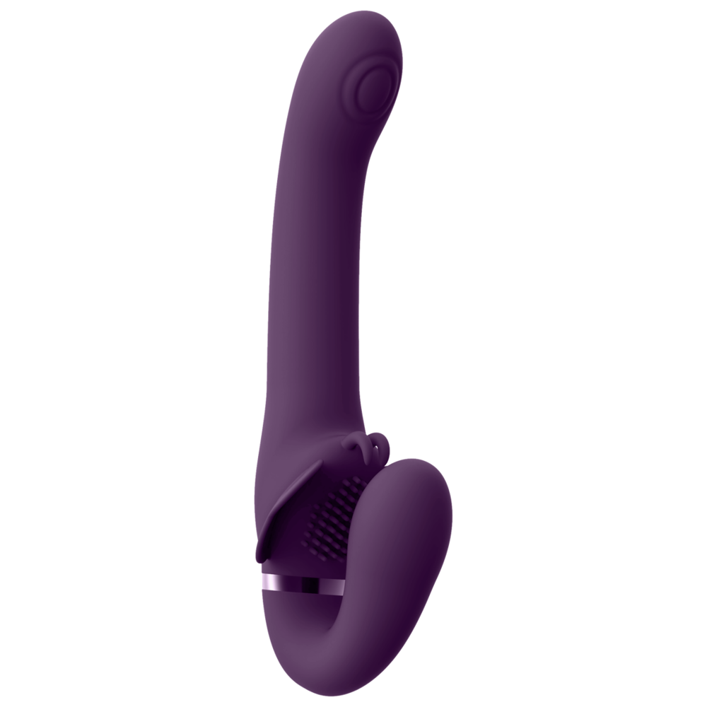 selefri strap-on trippelstimulans fjärilsdesign klimaxknapp tre motorer individuell kontroll vattentät uppladdningsbar parleksak ergonomisk form silikon vibrator klitorisstimulans analfunktion sexleksak