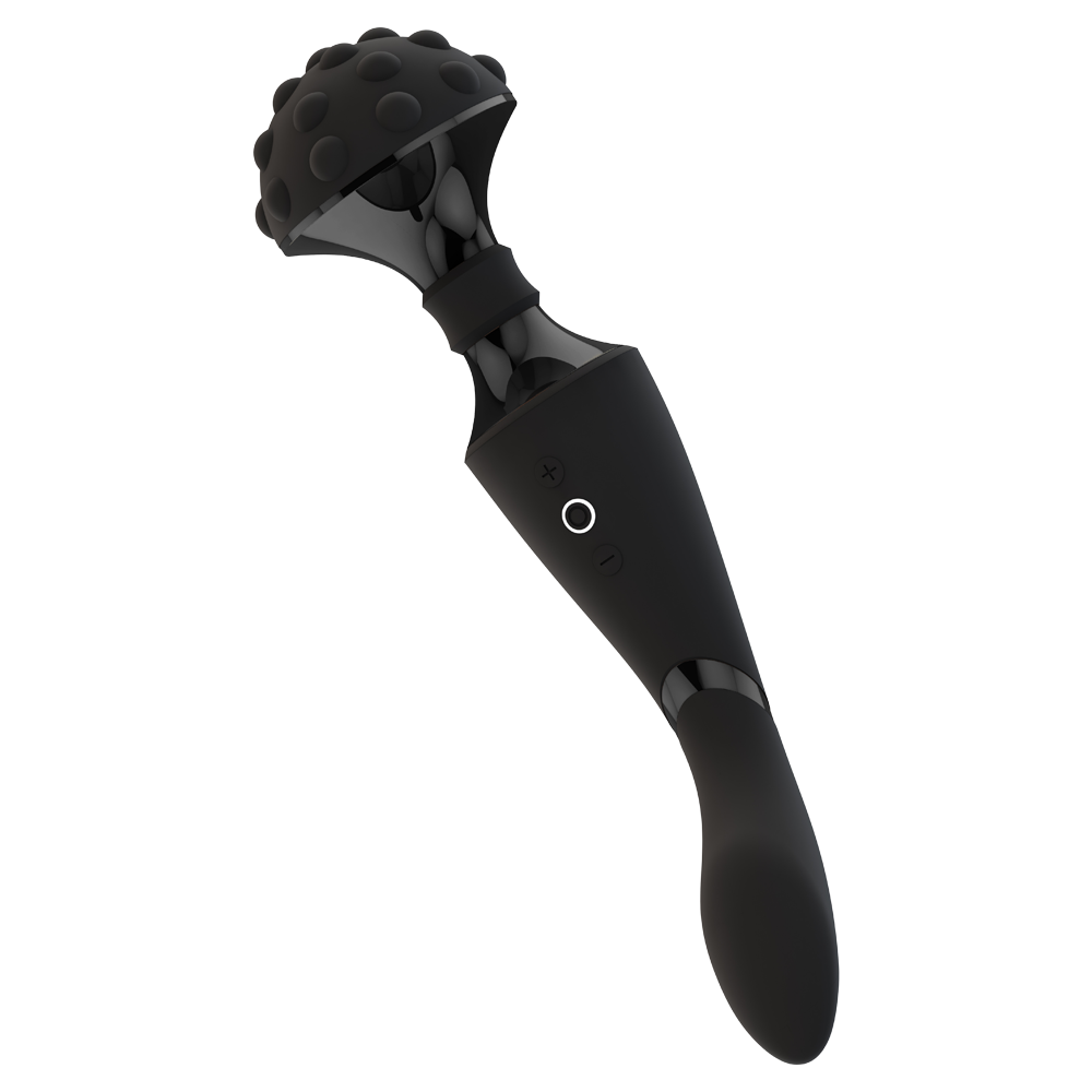 dubbelsidig wand vibrator g-punktstimulator klitorisstav massagefunktion två motorer stänktålig uppladdningsbar silikonyta kroppsvänlig design multifunktionell sexleksak rytmisk stimulans ergonomisk
