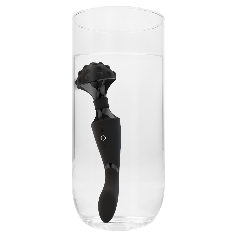 dubbelsidig wand vibrator g-punktstimulator klitorisstav massagefunktion två motorer stänktålig uppladdningsbar silikonyta kroppsvänlig design multifunktionell sexleksak rytmisk stimulans ergonomisk