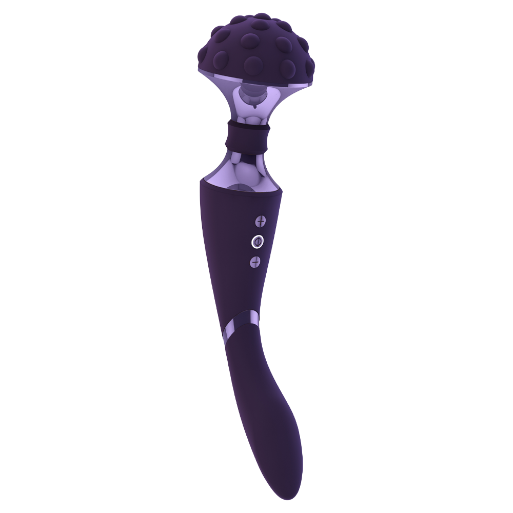 dubbelsidig wand vibrator g-punktstimulator klitorisstav massagefunktion två motorer stänktålig uppladdningsbar silikonyta kroppsvänlig design multifunktionell sexleksak rytmisk stimulans ergonomisk