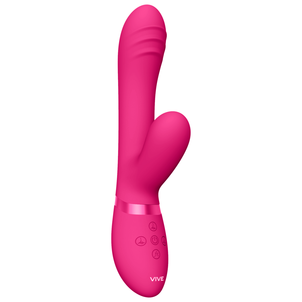 vickande stav rabbitvibrator trummande klitorisstimulans tre motorer klimaxfunktion silikonyta kroppsvänlig ergonomisk uppladdningsbar vattentät djup stimulans rytmisk vibration sexleksak teknologi