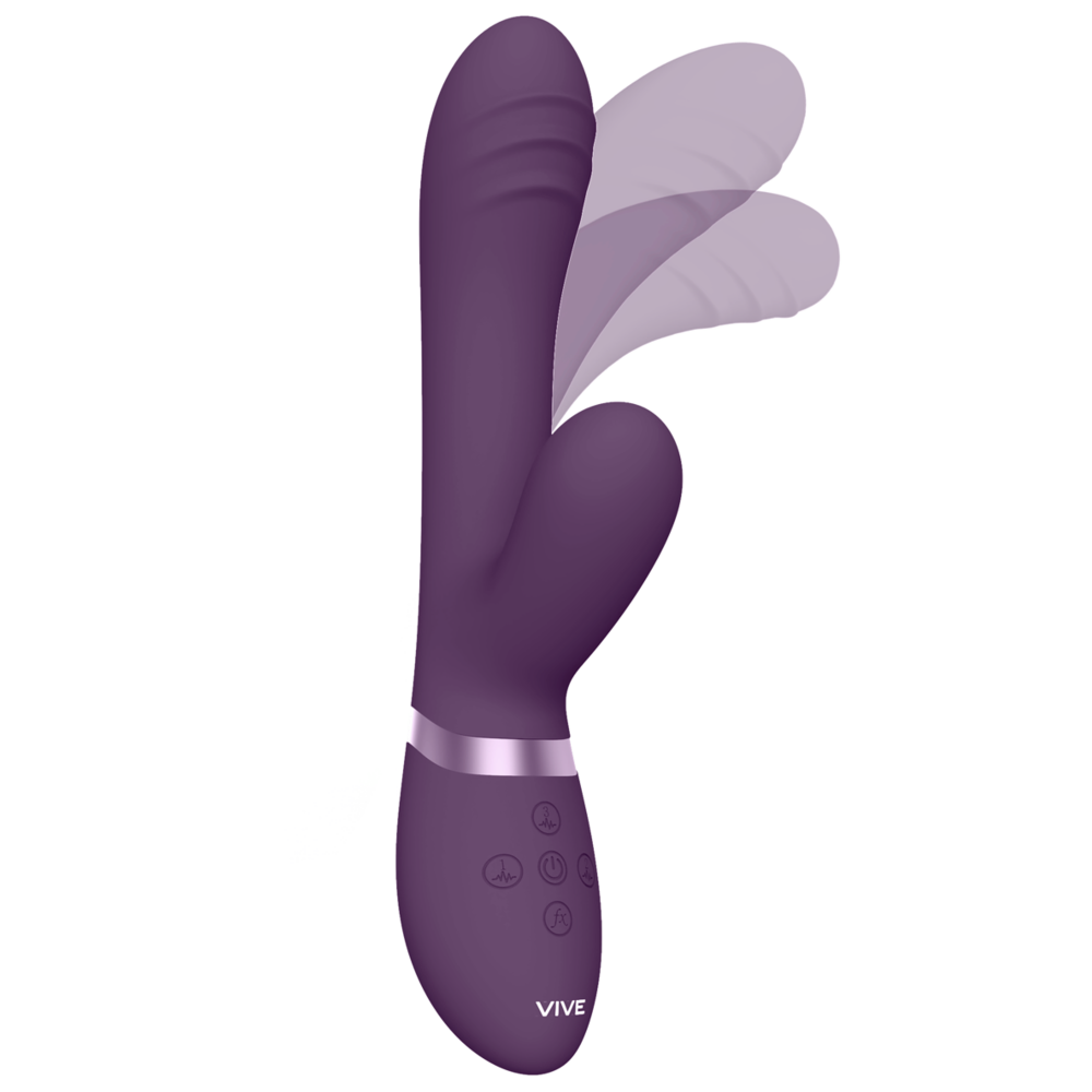 vickande stav rabbitvibrator trummande klitorisstimulans tre motorer klimaxfunktion silikonyta kroppsvänlig ergonomisk uppladdningsbar vattentät djup stimulans rytmisk vibration sexleksak teknologi