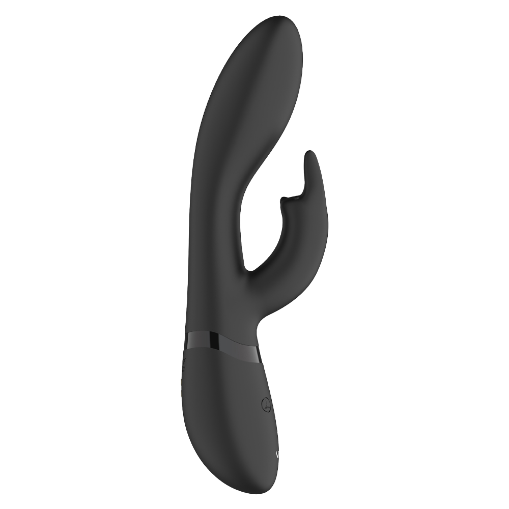 rabbitvibrator dubbelmotor klitorisstimulans öronformad stav klimaxfunktion silikonyta ergonomisk design kroppsvänlig vattentät uppladdningsbar kraftfull vibration rytmisk stimulans sexleksak sexleksaksdesign