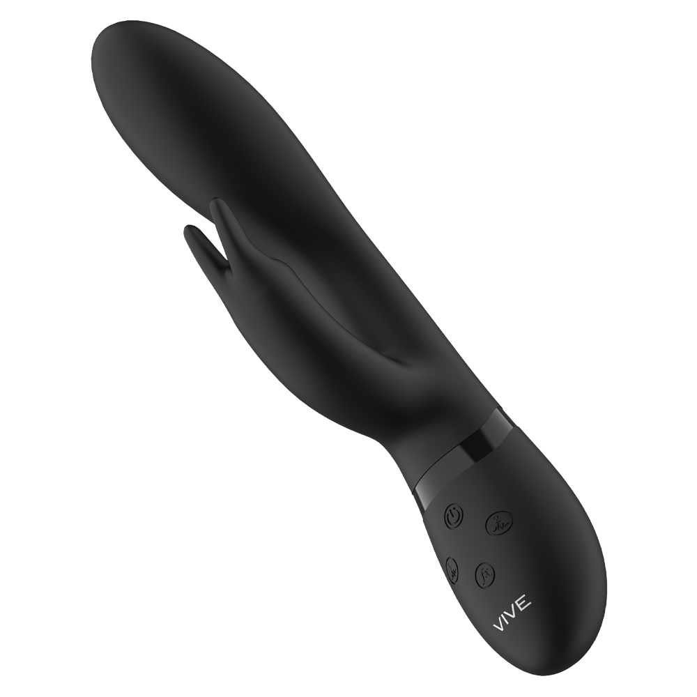 rabbitvibrator dubbelmotor klitorisstimulans öronformad stav klimaxfunktion silikonyta ergonomisk design kroppsvänlig vattentät uppladdningsbar kraftfull vibration rytmisk stimulans sexleksak sexleksaksdesign