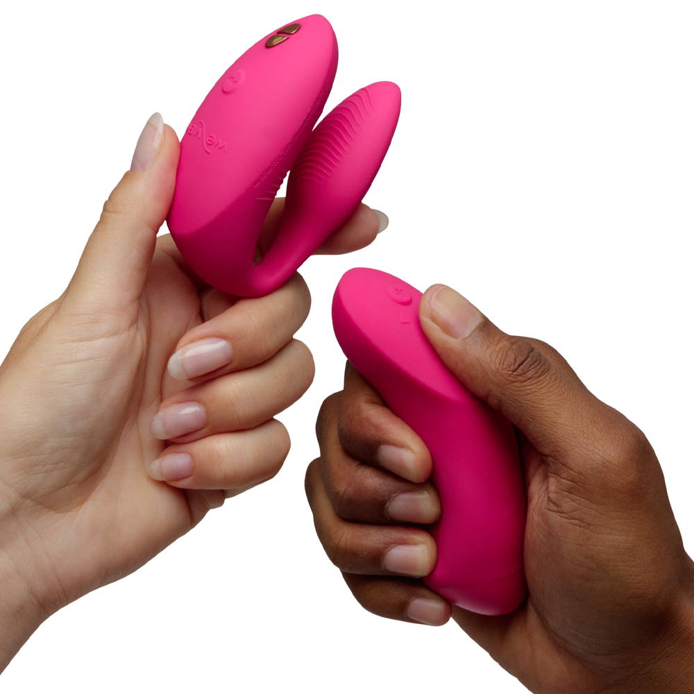 parvibrator we vibe fusion wave teknologi appstyrd fjärrkontroll tre motorer klitoris g punkt stimulans hudvänligt silikon flexibel uppladdningsbar dubbel njutning sexleksak