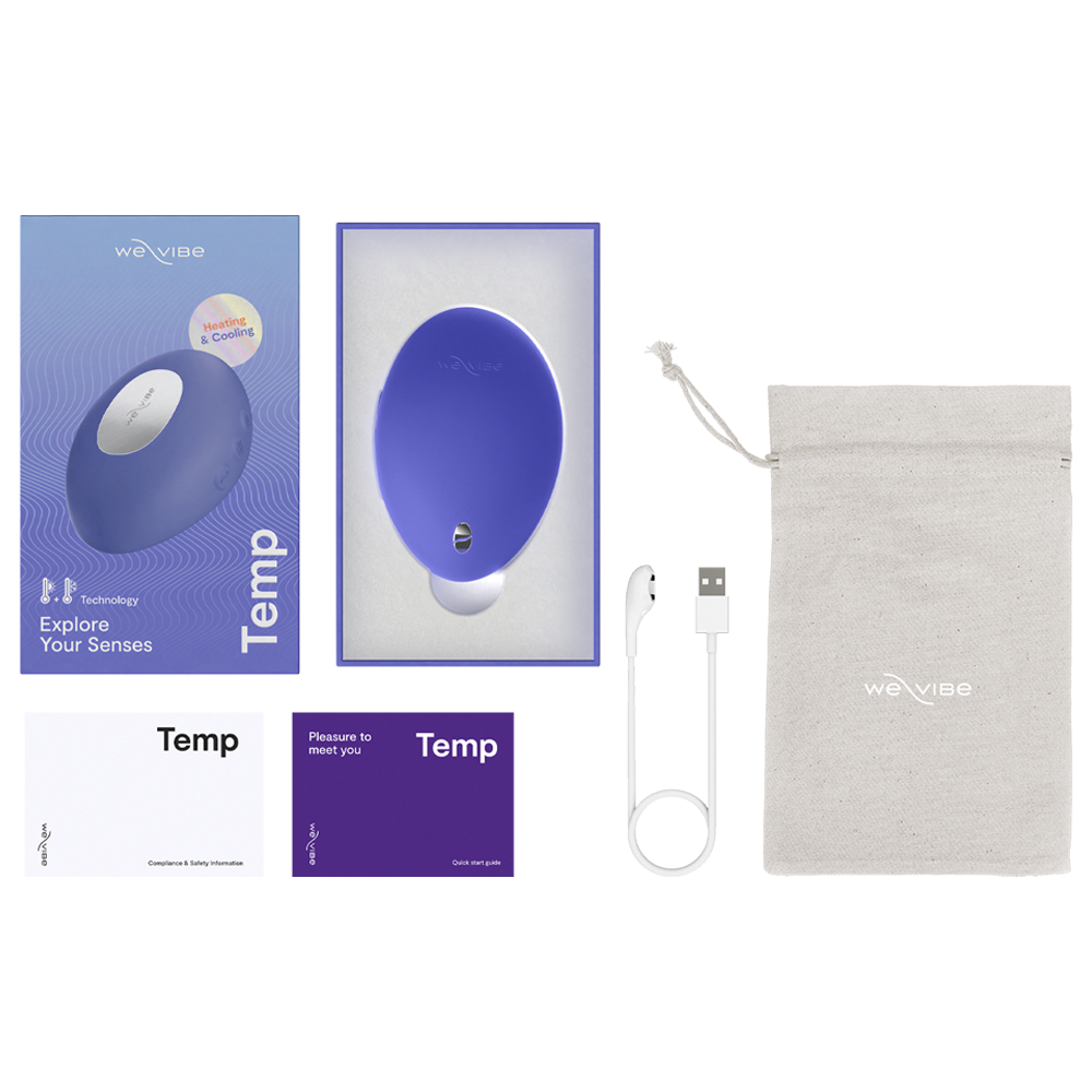 lay-on vibrator we vibe värme kyla temperaturlek silikon ergonomisk tyst vattentät uppladdningsbar tre vibrationslägen sensuell stimulans hudvänlig sexleksak solo par