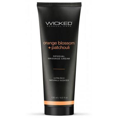 Orange Blossom + Patchouli Sensual Massage Cream 120ml-Wicked Sensual Care-